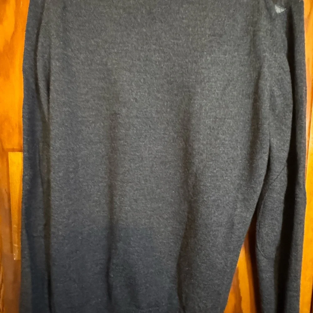 Banana Republic V-Neck Argyle Sweater - Dark Gray and Light Gray - Picture 3 of 3